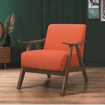 Orange discount upholstered chair